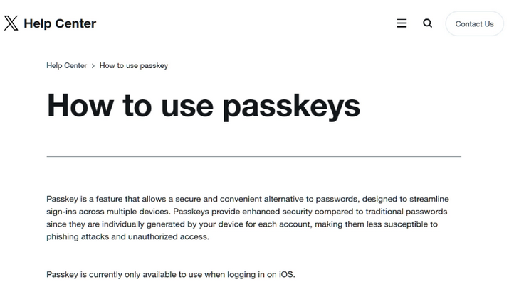 北关苹果维修店铺分享iOS用户如何通过通行密钥(Passkey)登录 